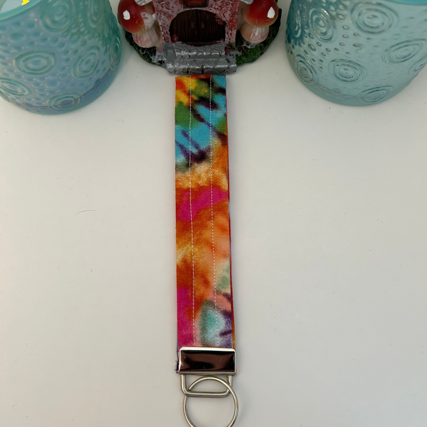 Tie dye keychain