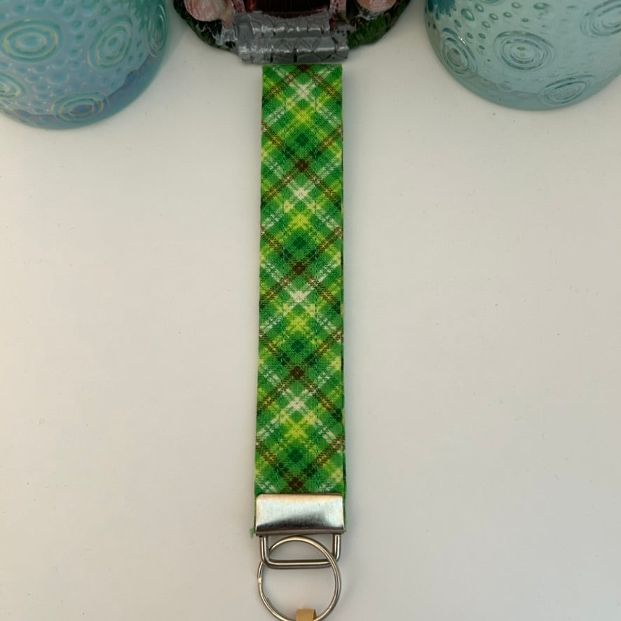 Plaid keychain