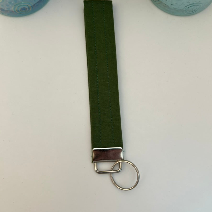 Forest green keychain