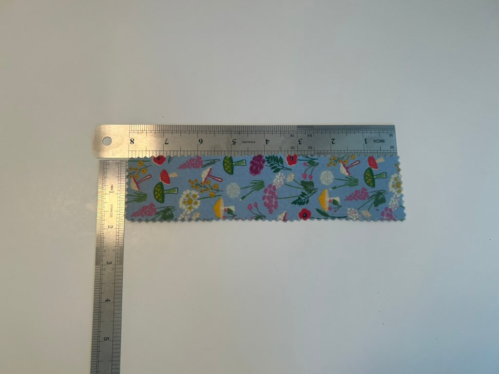 Blue mushroom bookmark