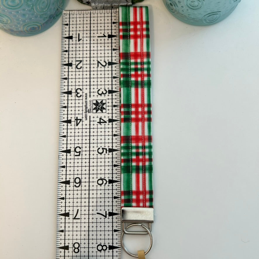 Plaid keychain
