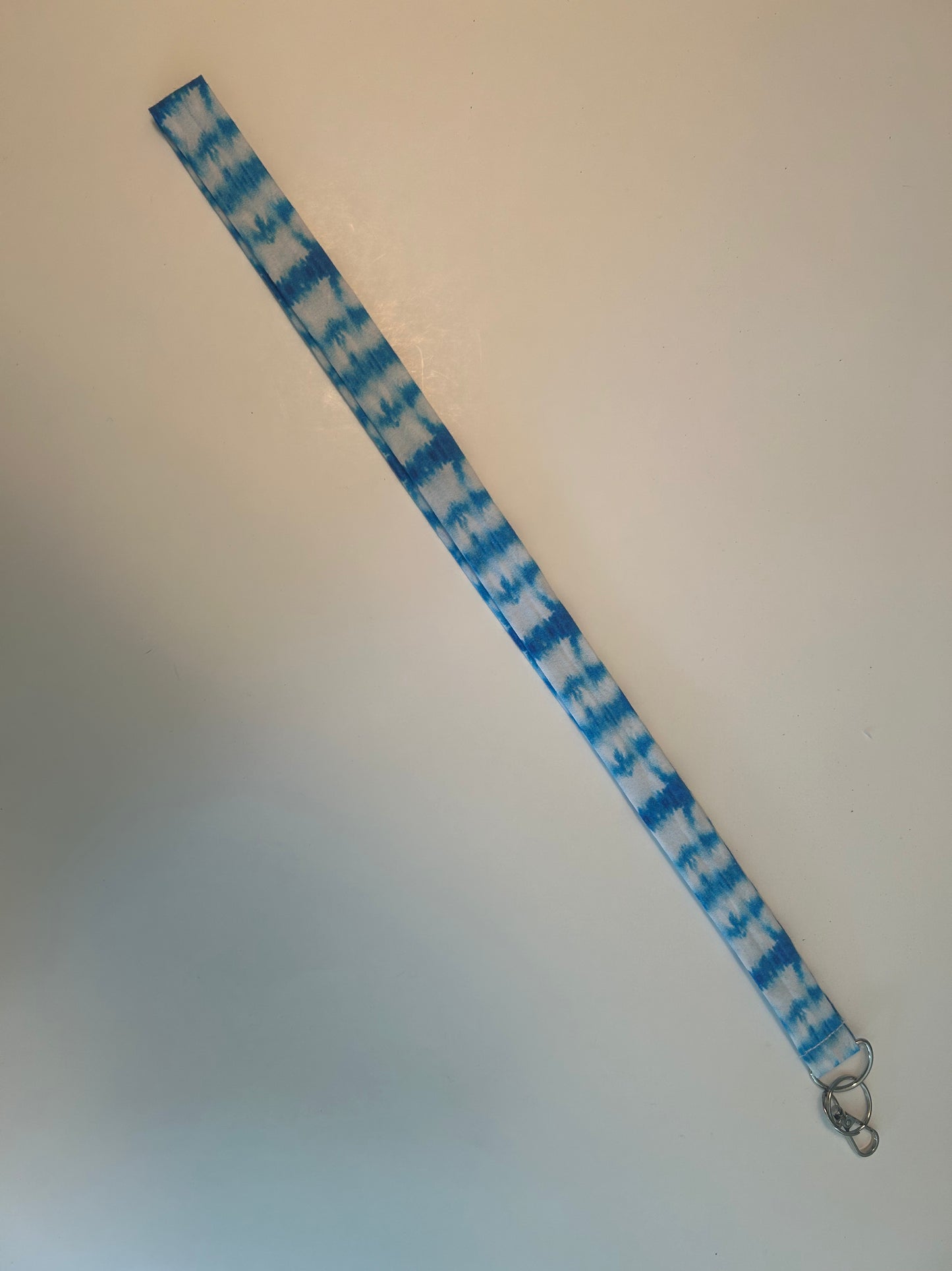 Lanyard blue and white stripe