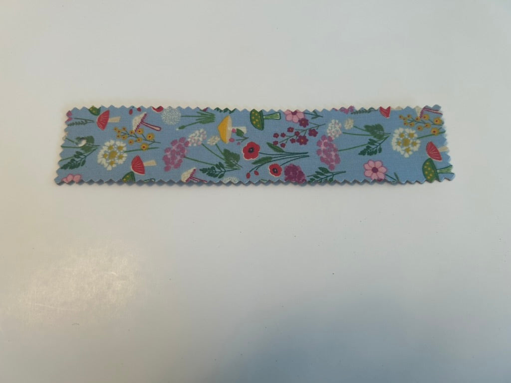 Blue mushroom bookmark