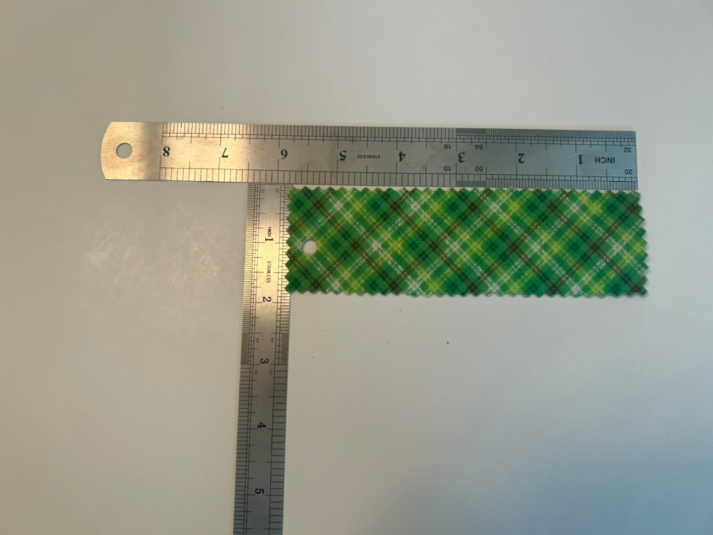 Green plaid bookmark
