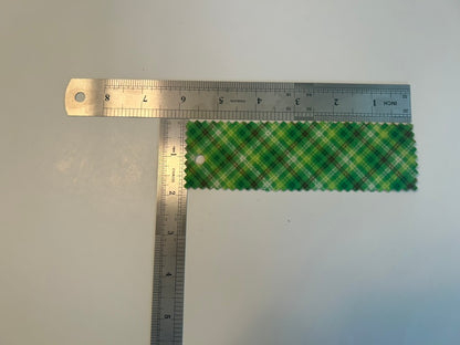 Green plaid bookmark