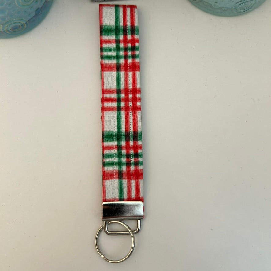 Plaid keychain