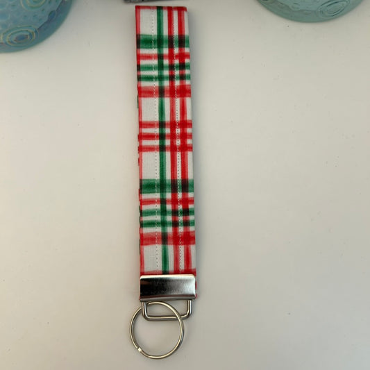 Plaid keychain