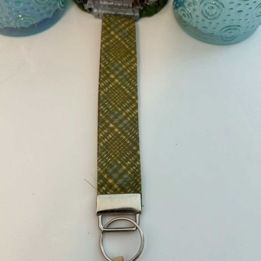 Plaid keychain