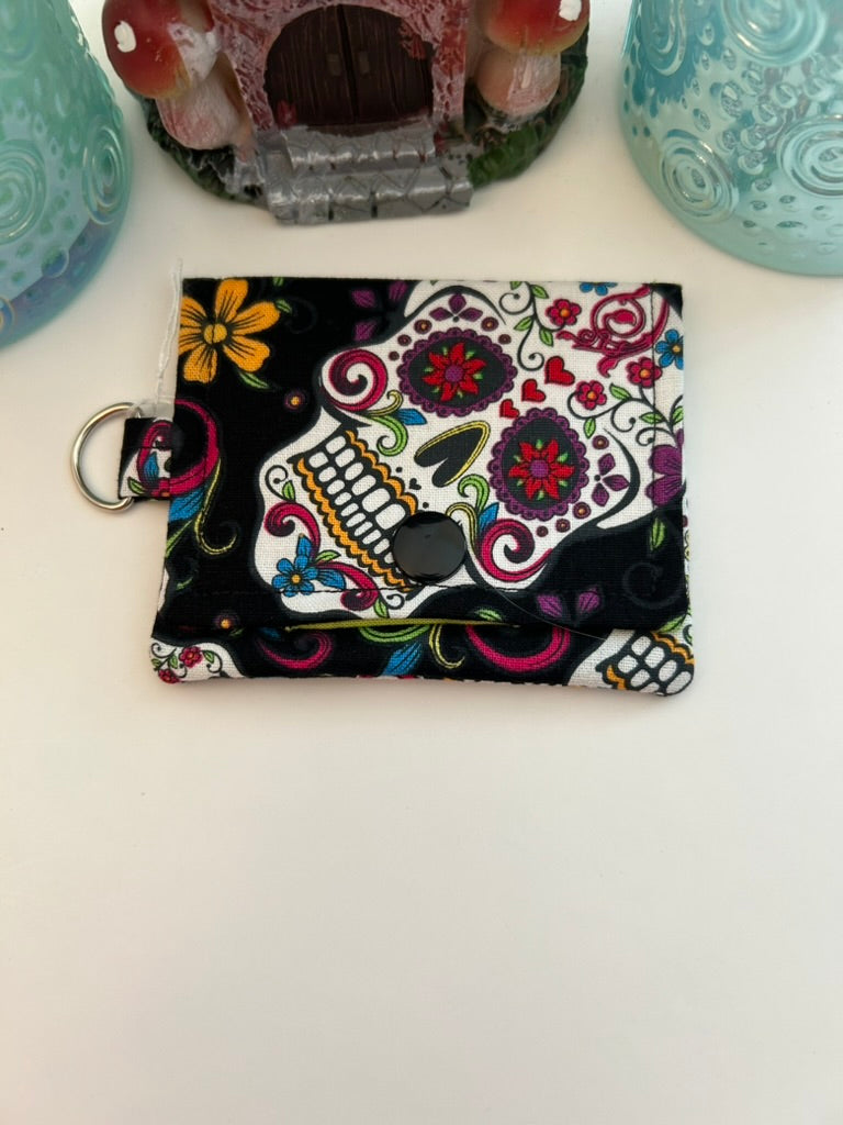 Sugar skull pouch