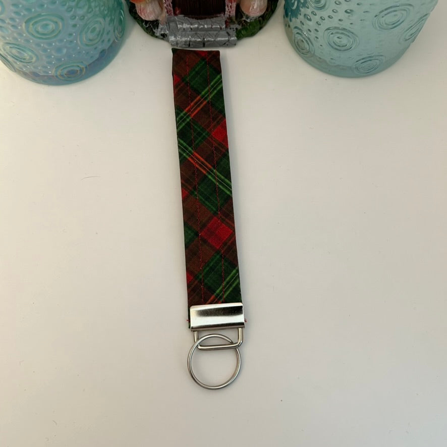 Plaid keychain