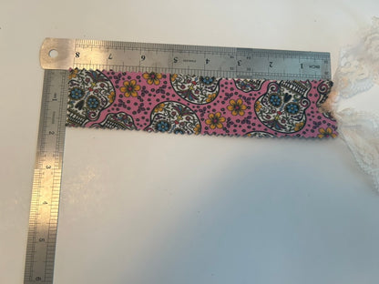 Pink sugar skull bookmark