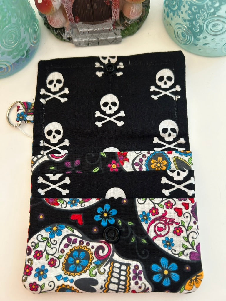 Sugar skull card case