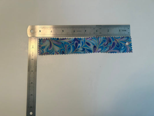 Blue and purple swirl bookmark