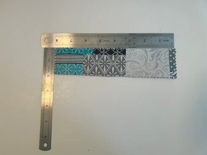 Teal and black multi design bookmark