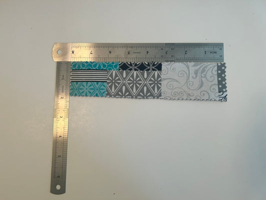 Teal and black multi design bookmark