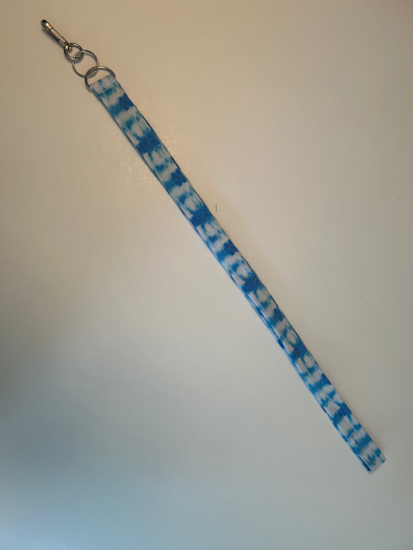 Lanyard blue and white stripe