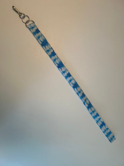Lanyard blue and white stripe