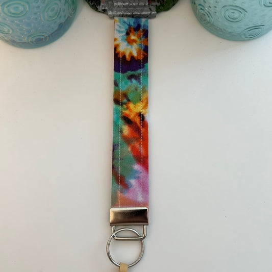 Tie dye keychain