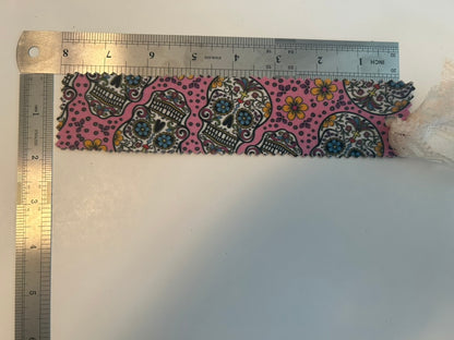 Pink sugar skull bookmark