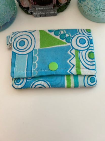 Geometric card case.