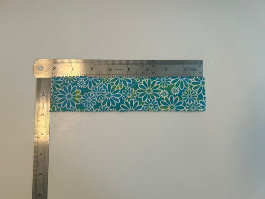 Blue and white flower bookmark