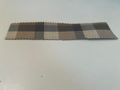 Brown plaid bookmark