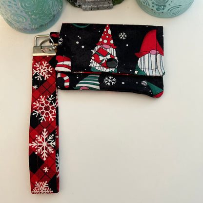 Christmas Gnome Card Case and Keychain Set