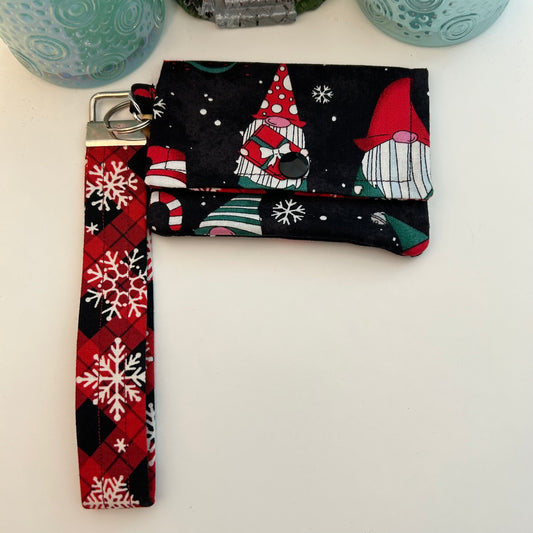 Christmas Gnome Card Case and Keychain Set