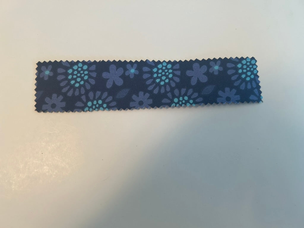 Blue flower bookmark