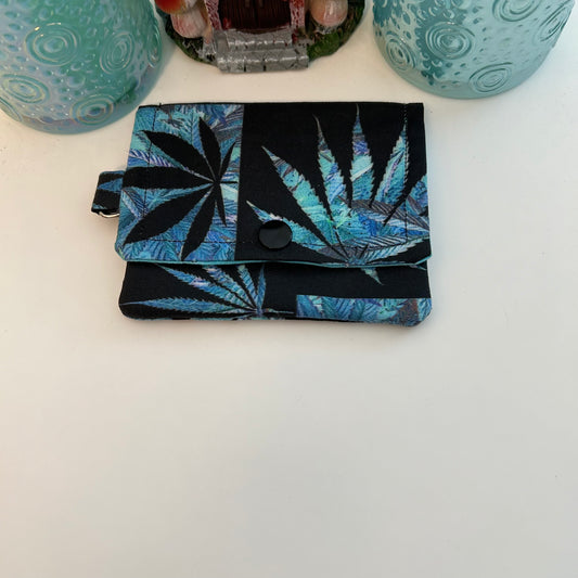 Blue Leaf Card Case