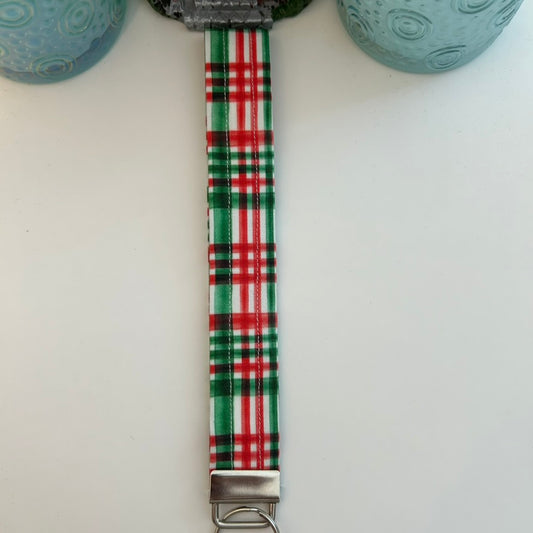 Plaid keychain