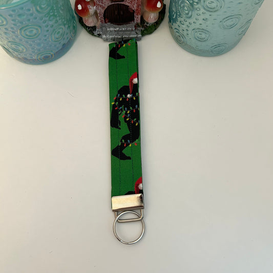 Christmas Bigfoot Keychain