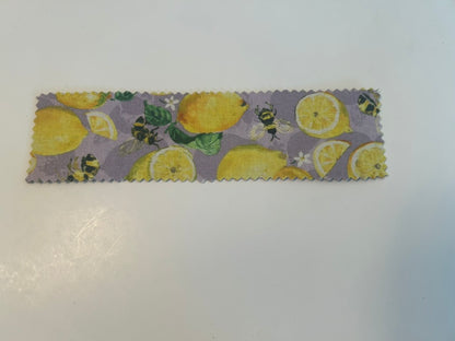 Lemon and bees bookmark