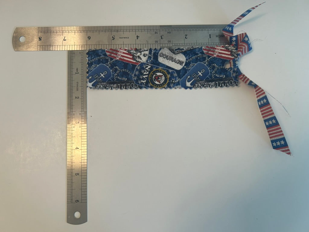 Navy bookmark