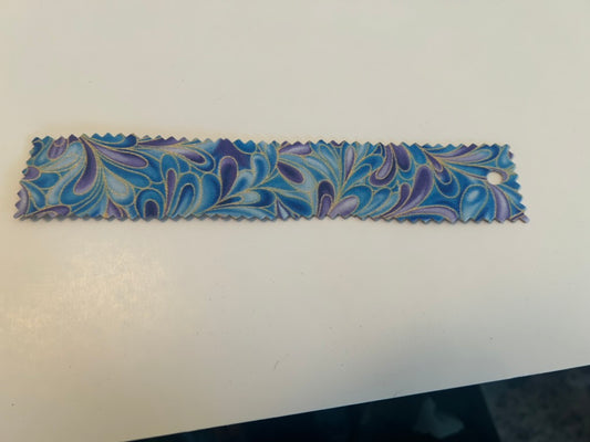 Blue and purple swirl bookmark
