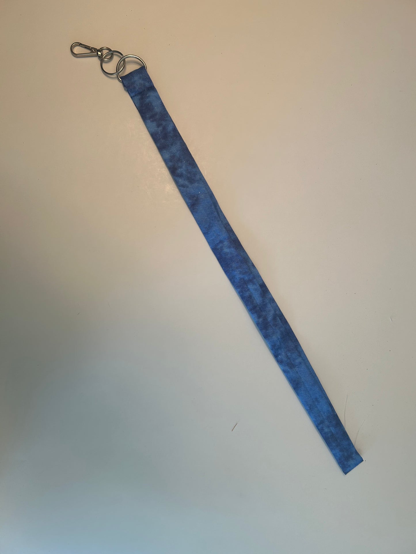 Lanyard dark blue tie dye