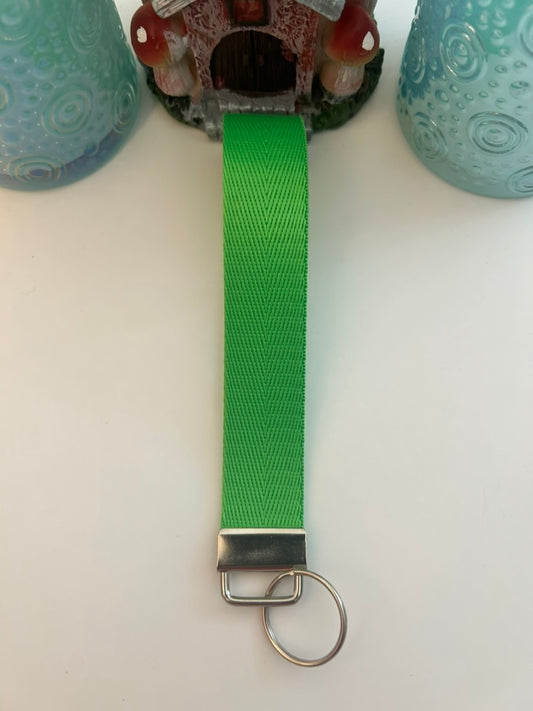 Nylon Webbing Keychain- Green